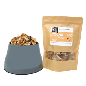 Air-Dried Ling Skin Cubes: Omega 3 Treats for Pets