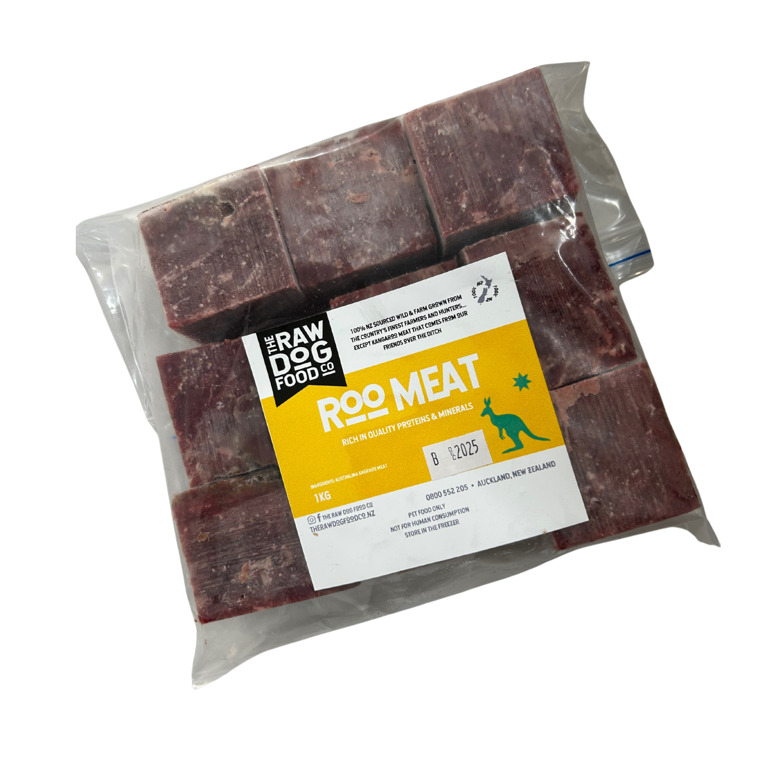 Kangaroo Meat for pets frozen 