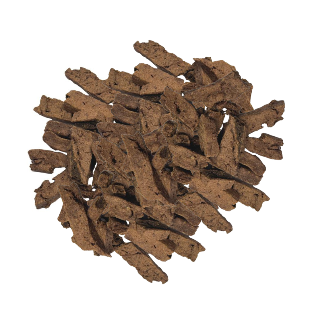 An image of bulk lamb and cheese treats for dogs.