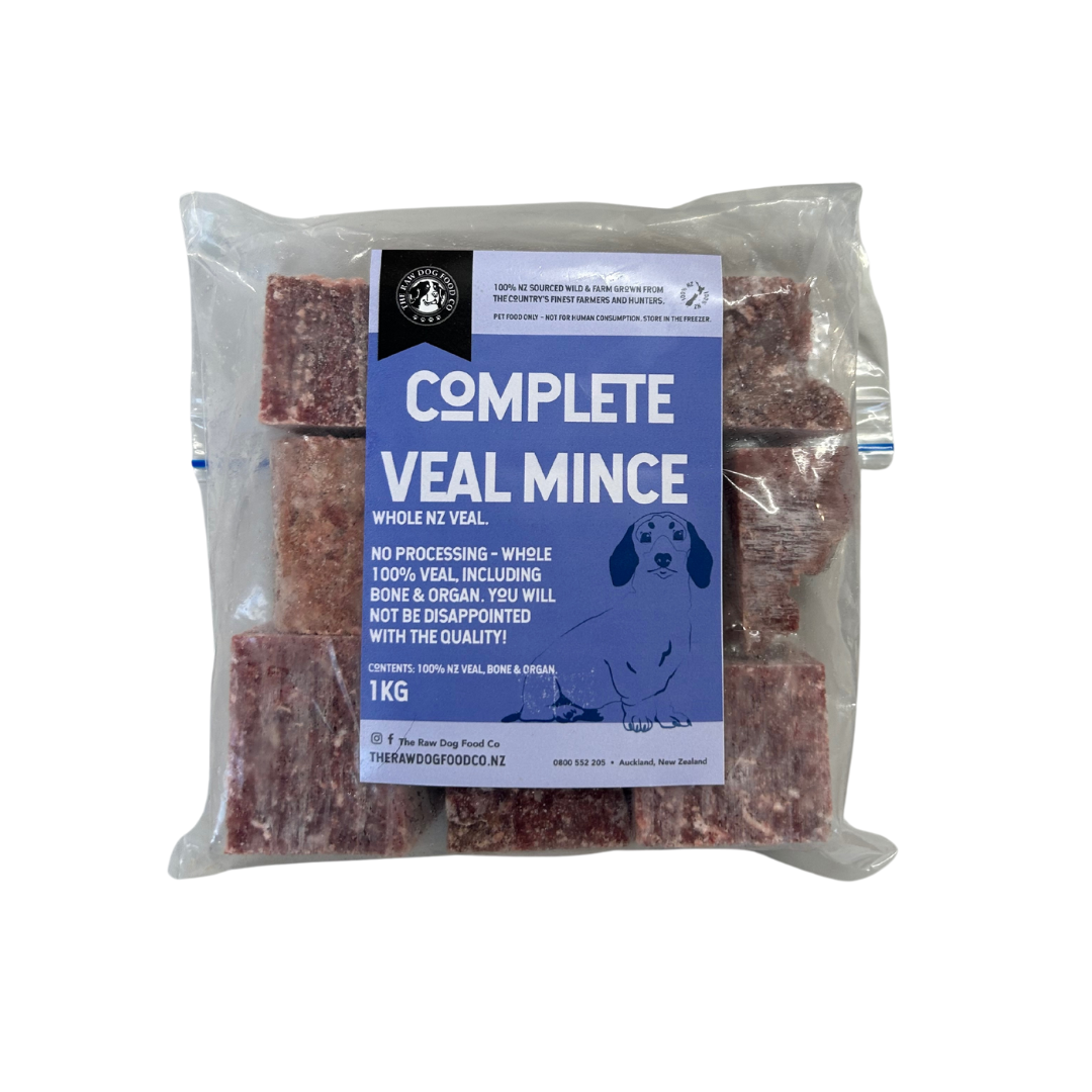 A packet of frozen veal mince.