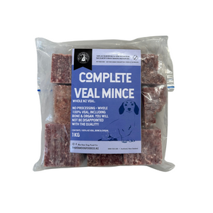 A packet of frozen veal mince.