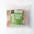 A picture of a bag of frozen duck mince cubes for pet food.