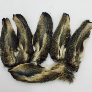 A picture of some air-dried hare ears for pets