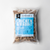 A bag of frozen rabbit and chicken pet food pellets for cats and dogs. 